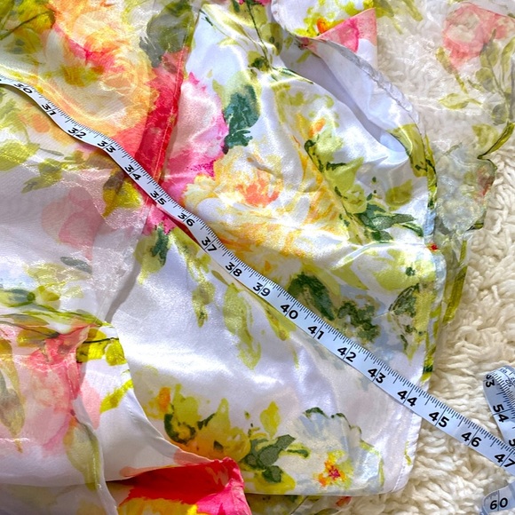 CITY STUDIO BRAT GIRL SUMMER FLORAL HIGH LOW CHIFFON MAXI SKIRT Size 7 E… - Picture 8 of 12